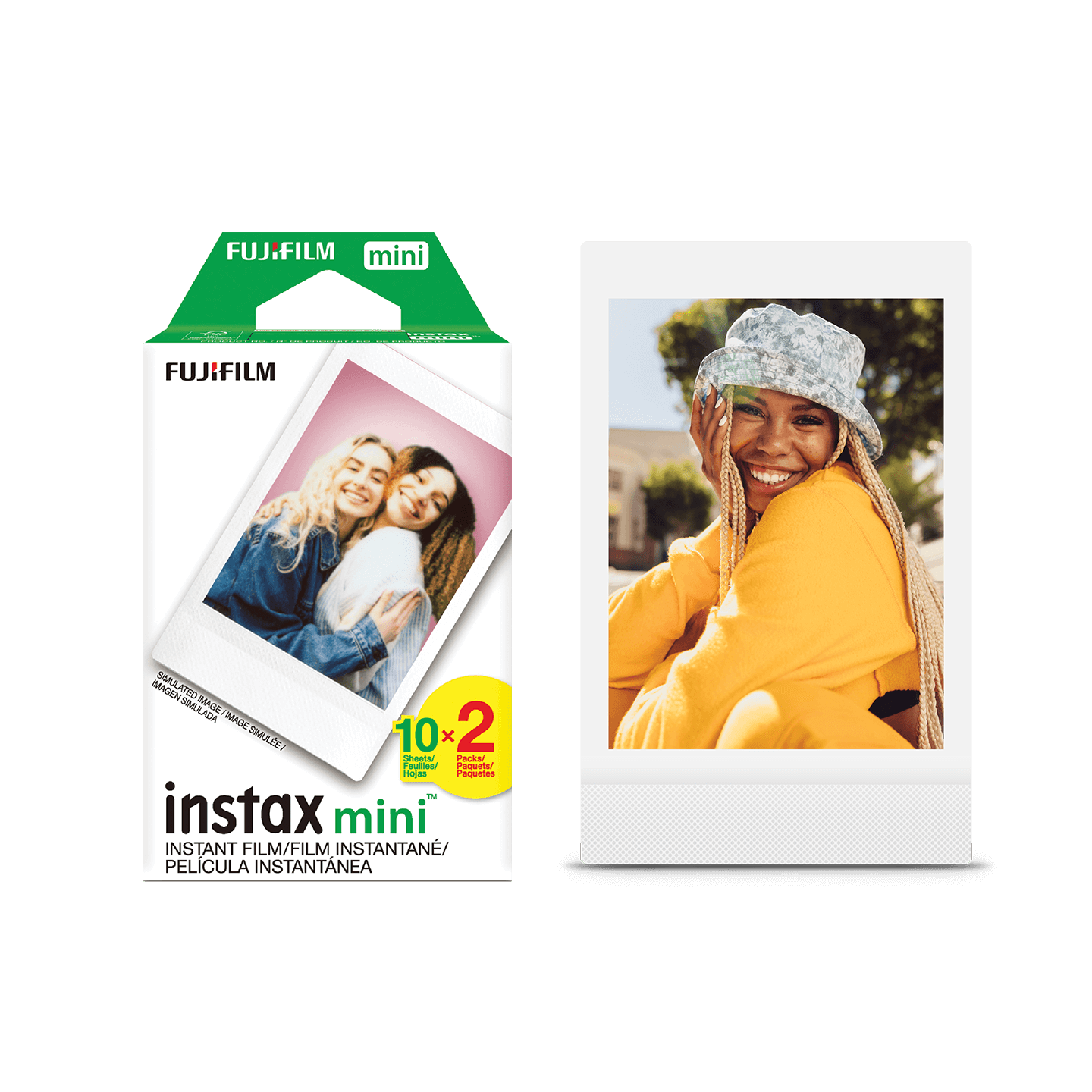 Fujifilm Instax Mini Instant Photo Film - White, Imaging