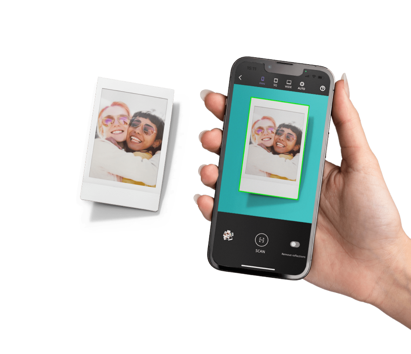 Fujifilm Instax Square SQ1 Glacier Blue – Fotocamera Istantanea Formato Quadrato Con Modalità Selfie, Custodia Coordinata Inclusa