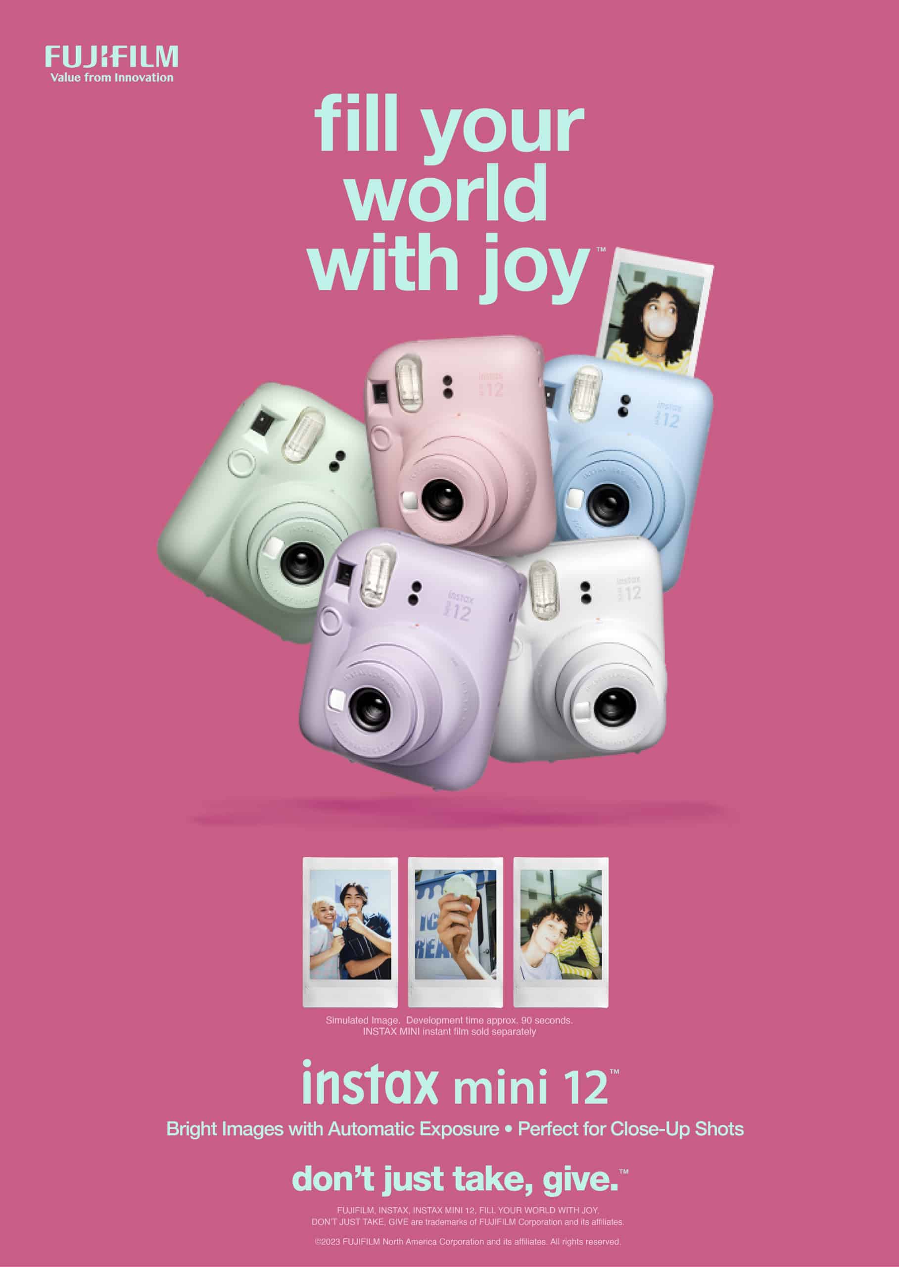 fill your world with joy - instax mini 12