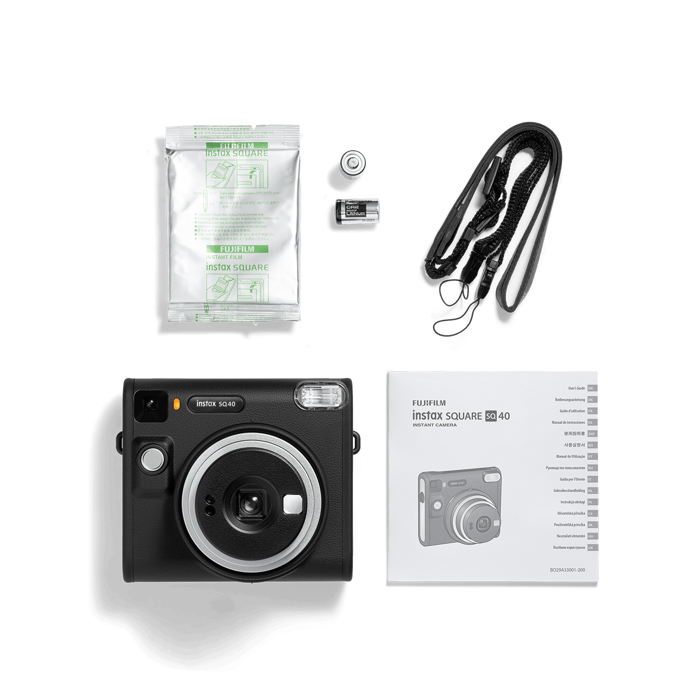 Fujifilm Instax Square 10 Exposures Instant Film (White) : FUJIFILM:  : Electronics