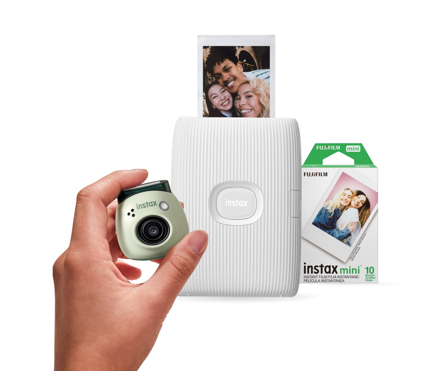 Fujifilm Instax Mini 8 Instant Camera with 10 Shots - White