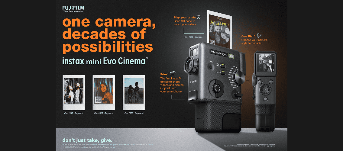 instax mini evo cinema camera