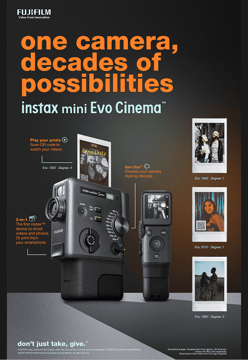 instax mini evo cinema camera